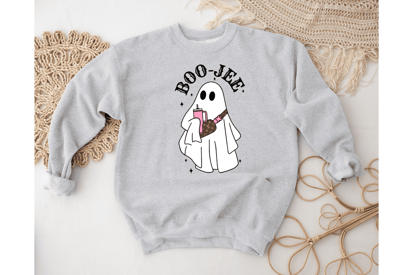 Boo Jee Ghost Sweatshirt, Halloween Crewneck, Spooky Ghost Hoodie, Halloween Ghost Shirt, Spooky Season, Cute Ghost Sweater, Trendy