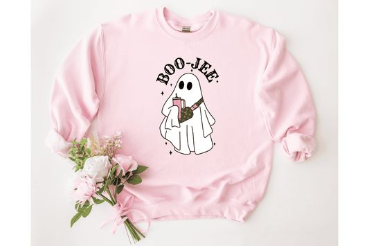 Boo Jee Ghost Sweatshirt, Halloween Crewneck, Spooky Ghost Hoodie, Halloween Ghost Shirt, Spooky Season, Cute Ghost Sweater, Trendy