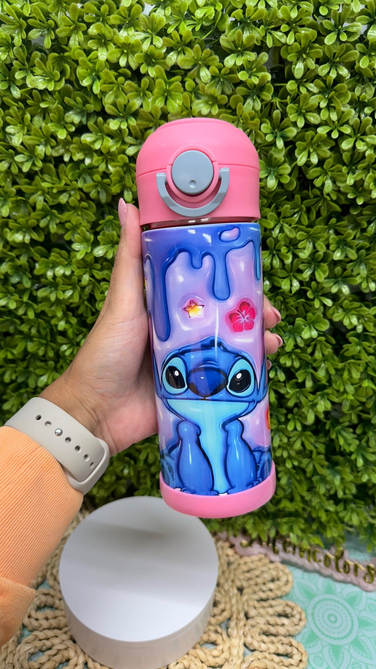 Custom  Kids Water Bottle. Can be personalized straight bottle tumbler perfect for back to school