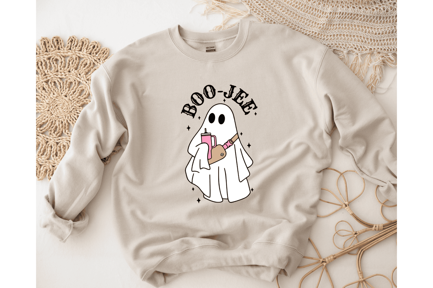 Boo Jee Ghost Sweatshirt, Halloween Crewneck, Spooky Ghost Hoodie, Halloween Ghost Shirt, Spooky Season, Cute Ghost Sweater, Trendy