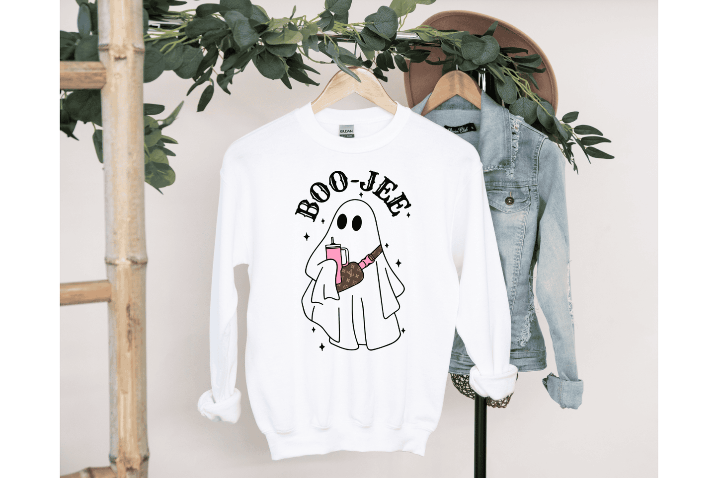 Boo Jee Ghost Sweatshirt, Halloween Crewneck, Spooky Ghost Hoodie, Halloween Ghost Shirt, Spooky Season, Cute Ghost Sweater, Trendy