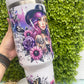 40 oz Custom Affirmation self love tumbler double wall with lid and reusable plastic straw