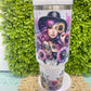 40 oz Custom Affirmation self love tumbler double wall with lid and reusable plastic straw