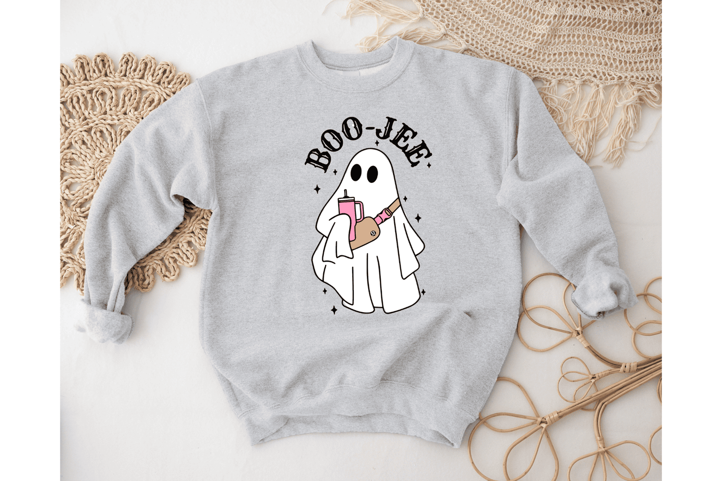 Boo Jee Ghost Sweatshirt, Halloween Crewneck, Spooky Ghost Hoodie, Halloween Ghost Shirt, Spooky Season, Cute Ghost Sweater, Trendy