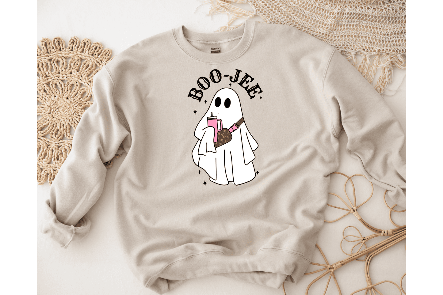 Boo Jee Ghost Sweatshirt, Halloween Crewneck, Spooky Ghost Hoodie, Halloween Ghost Shirt, Spooky Season, Cute Ghost Sweater, Trendy