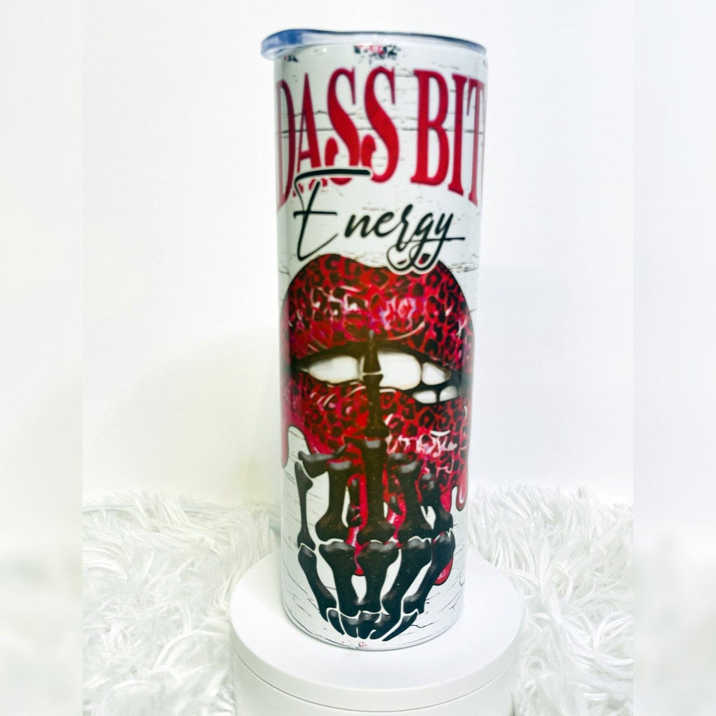 Bad A$$ Energy 20 oz Straight Skinny Tumbler for Hot and Cold drinks