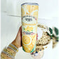 Lemonade 20 oz Skinny Straight Sublimated Custom Tumbler. Perfect Gift.