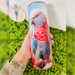 20 oz Straight Double Wall Tumbler, 3d image personalized cup . Reusable straw.