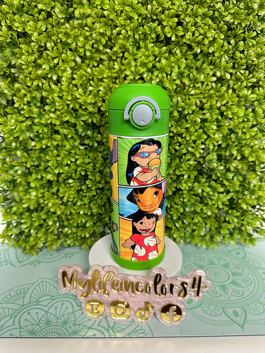 Custom  Kids Water Bottle. Can be personalized straight bottle tumbler perfect for back to school