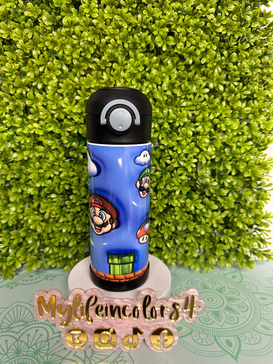 Custom  Kids Water Bottle. Can be personalized straight bottle tumbler perfect for back to school