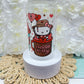 Custom Benito hello kitty 16 oz clear glass tumbler with bamboo lid