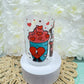 Custom Benito hello kitty 16 oz clear glass tumbler with bamboo lid