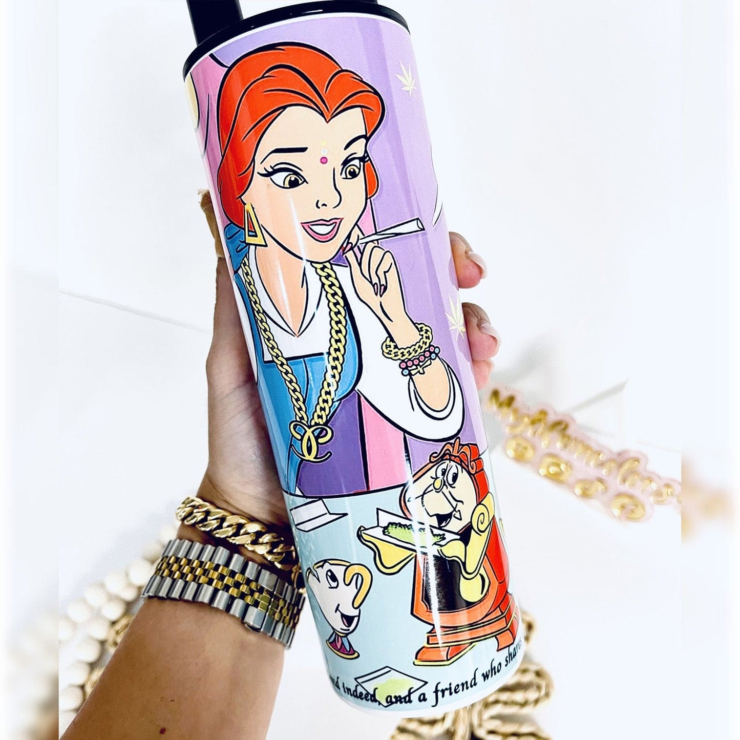 Cartoon Tumbler 20 oz H-OO- kah tumbler and cup. can be multi-multi-purposly used.