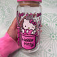 Custom Hello Kitty 16 oz Glass Can Cup