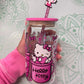 Custom Hello Kitty 16 oz Glass Can Cup