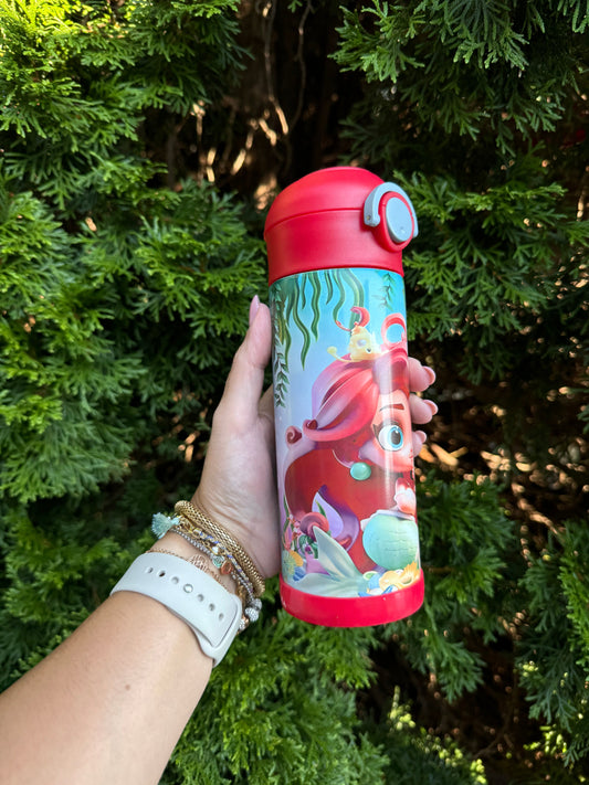 Custom  Kids Water Bottle. Can be personalized straight bottle tumbler perfect for back to school