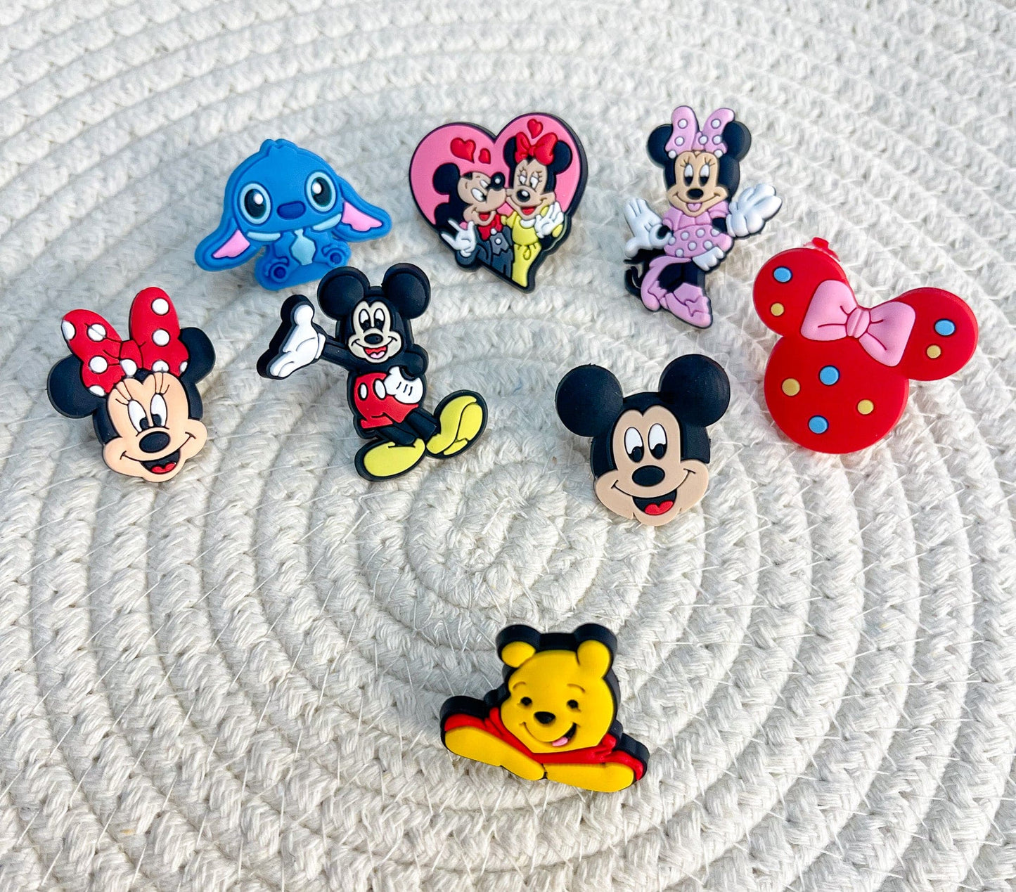 Cute Characters Alien , Pooh Friends, Minnie Straw Toppers