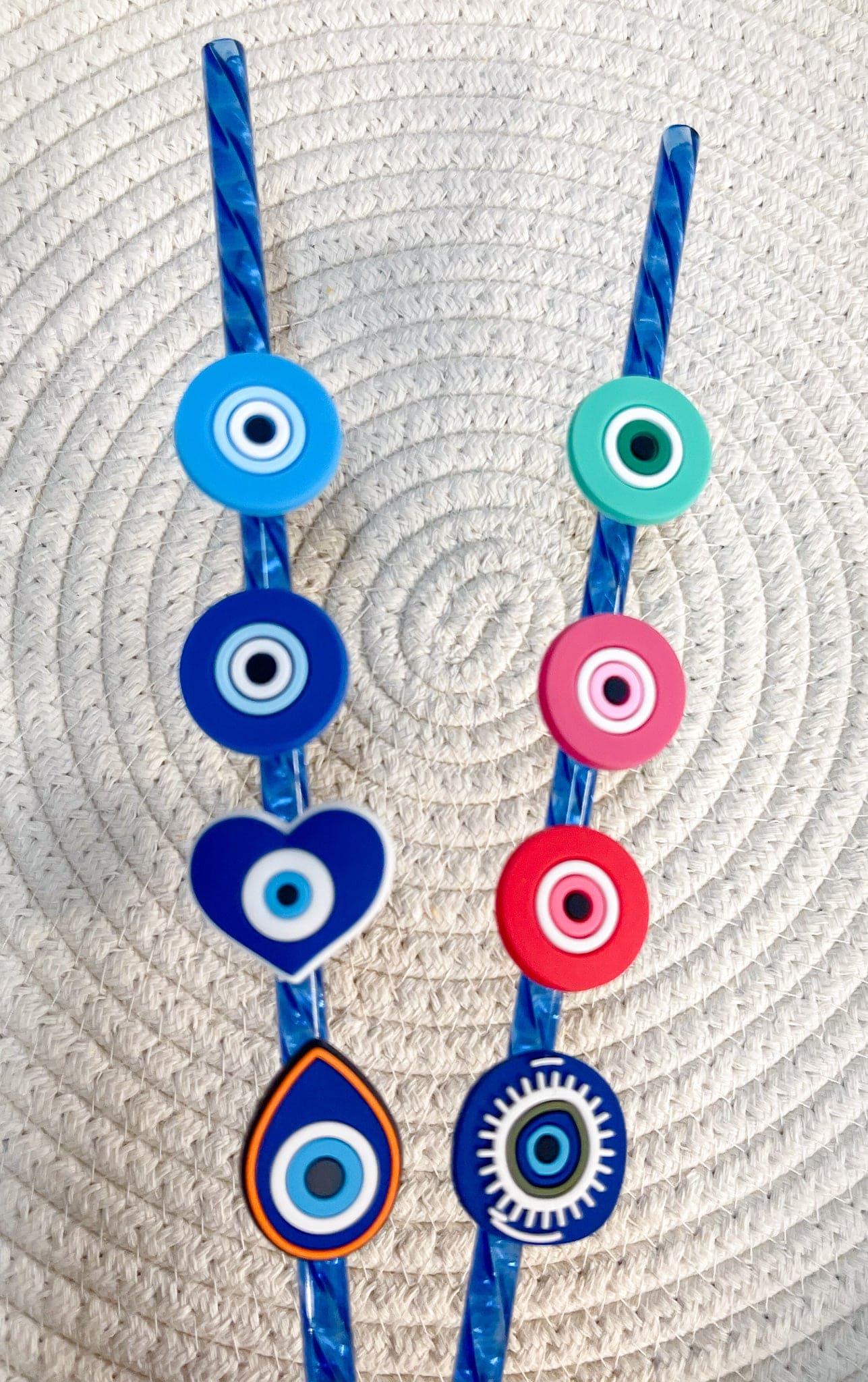 Evil Eye Straw Toppers