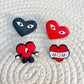 Benito Heart , mom heart , love heart Straw Toppers