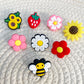 Flower, Bees,  Strawberrie Straw Toppers