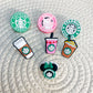 Starbucks and HK Coffee and Frappuccino Straw Toppers