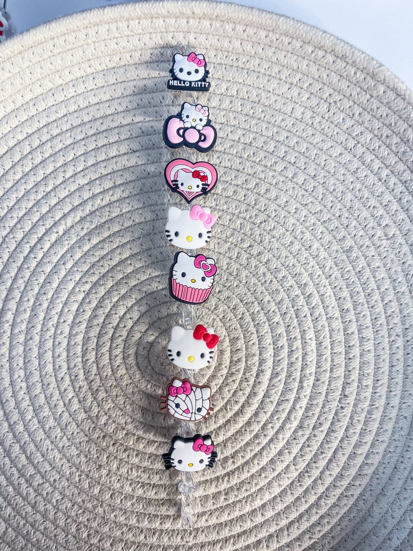 Pink HK Face, Dress and HK Overall Straw Toppers