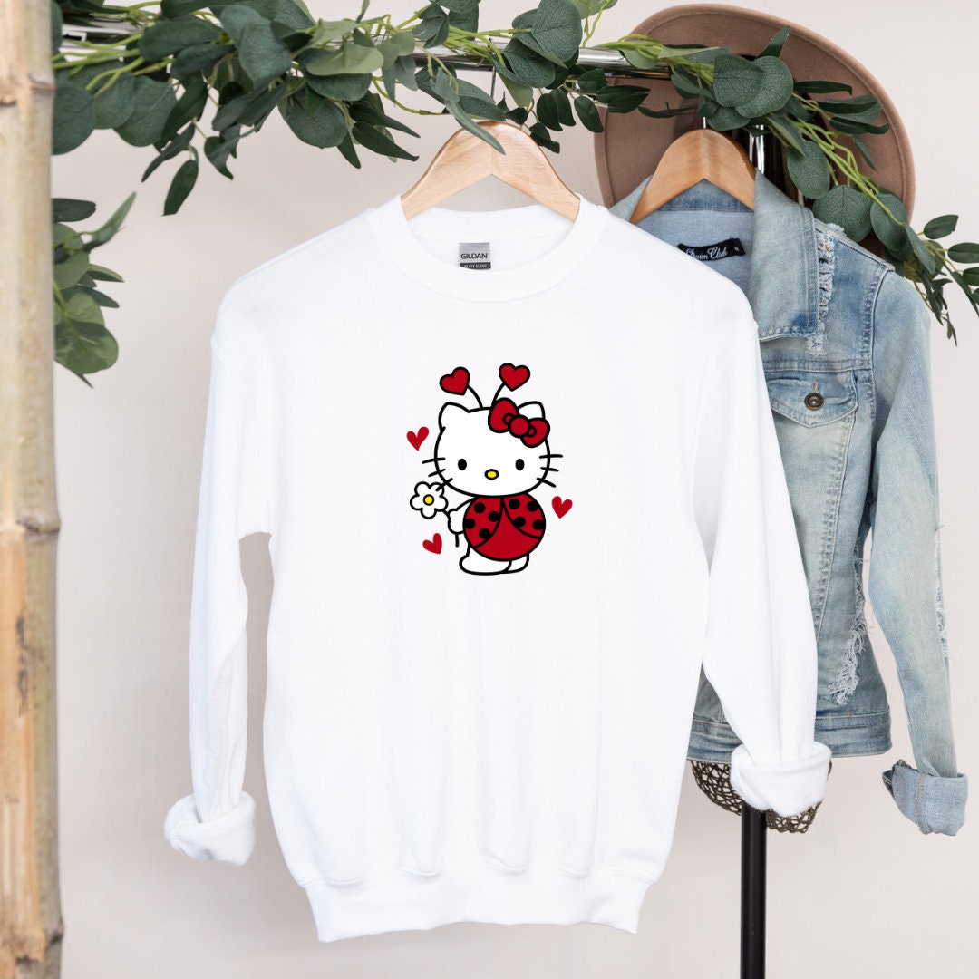 Custom kitty crewneck sweatshirt personalized Gildan