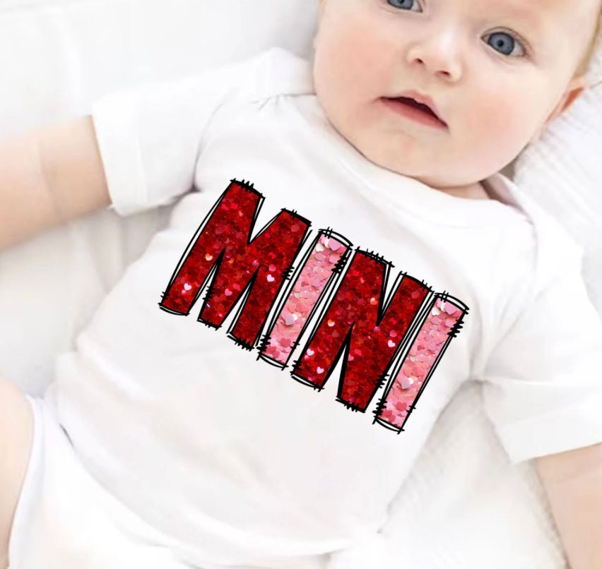 Custom Handmade Valentine matching Mama and Mini Cute crewneck/ sweatshirt